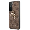 Etui Guess 4G Big Metal Logo na Samsung Galaxy S22 - brązowe