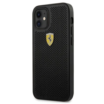 Etui Ferrari On Track Perforated na iPhone 12 mini - czarne