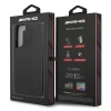 Etui AMG Carbon Stripe&Embossed na Samsung Galaxy S22 - czarne