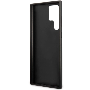 Etui Guess 4G Metal Gold Logo na Samsung Galaxy S23 Ultra - szare