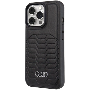 Etui Audi Synthetic Leather z MagSafe na iPhone 13 Pro Max - czarne