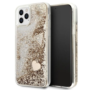 Etui Guess Glitter Charms na iPhone 11 Pro - złote