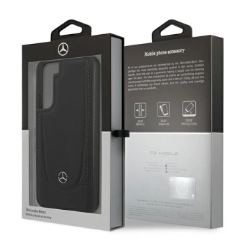 Etui Mercedes Leather Urban Line na Samsung Galaxy S22+ - czarne