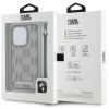 Etui Karl Lagerfeld IML Mono KL Pattern & Cord na iPhone 15 Pro - czarne