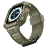 Etui z paskiem Spigen Rugged Armor Pro na Apple Watch Ultra (49 mm) - zielone
