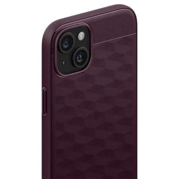 Etui Caseology Parallax Mag z MagSafe na iPhone 15 - burgundowe