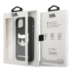 Etui Karl Lagerfeld 3D Rubber Choupette na iPhone 13 mini - czarne