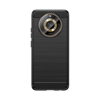 Elastyczne etui wzór karbon do Realme 11 Carbon Case - czarne