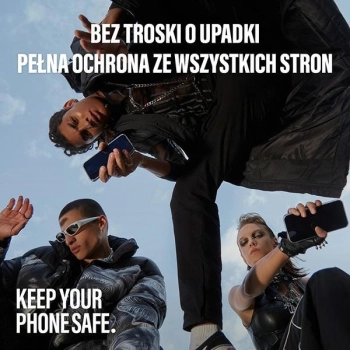 Etui SAFE by PanzerGlass z TPU z recyklingu na iPhone 15 Plus - przezroczyste
