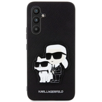 Etui Karl Lagerfeld Saffiano Karl&Choupette na Samsung Galaxy A34 5G - czarne