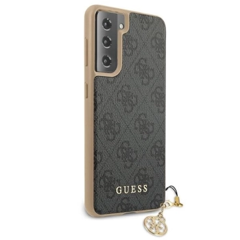 Etui Guess 4G Charms Collection na Samsung Galaxy S21+ - szare