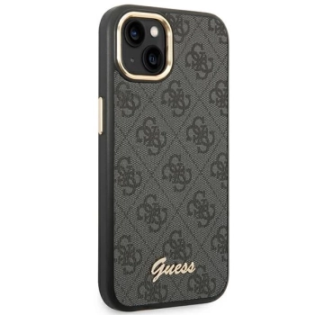 Etui Guess 4G Vintage Gold Logo na iPhone 14 - czarne