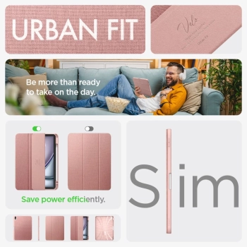 Etui Spigen Urban Fit na iPad Air 10.9'' 4/5 2020-2022 / 11.6'' 2024 - różowe