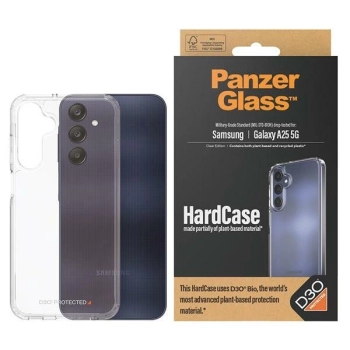 Etui PanzerGlass HardCase z D3O® Bio i certyfikatem Military Grade na Samsung Galaxy A25 5G - przezroczyste