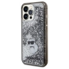 Etui Karl Lagerfeld Liquid Glitter Choupette na iPhone 13 Pro / 13 - przezroczyste