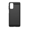 Carbon Case etui Motorola Moto G42 elastyczny silikonowy karbonowy pokrowiec czarne