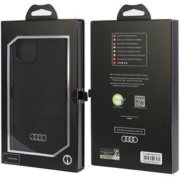 Etui Audi Silicone Case do iPhone 15 Plus - czarne