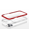 Clear 3in1 etui do iPhone 13 Pro żelowy pokrowiec z ramką czerwony