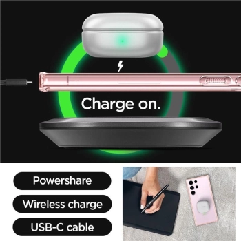 Etui Spigen Ultra Hybrid na Samsung Galaxy S23 Ultra - różowe