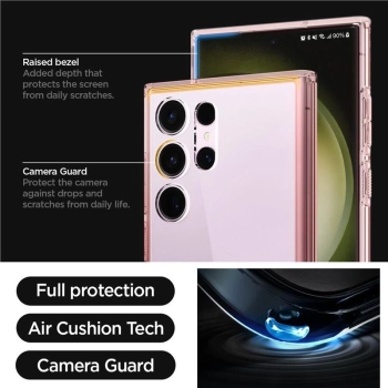 Etui Spigen Ultra Hybrid na Samsung Galaxy S23 Ultra - różowe