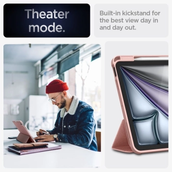 Etui Spigen Urban Fit na iPad Air 10.9'' 4/5 2020-2022 / 11.6'' 2024 - różowe