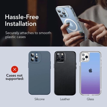 Pierścień MagSafe ESR Halolock uniwersalny - biały 2 szt.