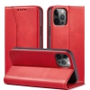 Magnet Fancy Case etui do iPhone 12 Pro Max pokrowiec portfel na karty kartę podstawka czerwony