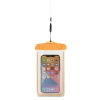 Wodoodporne etui ze smyczą do telefonu PVC - pomarańczowe