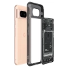 Etui Spigen Ultra Hybrid na Google Pixel 8 - ciemnoszare (wzór Zero One)