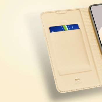 Dux Ducis Skin Pro etui do Xiaomi Redmi Note 12 pokrowiec z klapką portfel na kartę podstawka złote