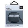 Etui UNIQ Terra Genuine Leather na AirPods 3 - niebieskie