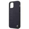 Etui BMW Signature Logo Imprint na iPhone 12 mini - granatowe