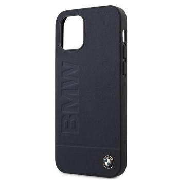 Etui BMW Signature Logo Imprint na iPhone 12 mini - granatowe