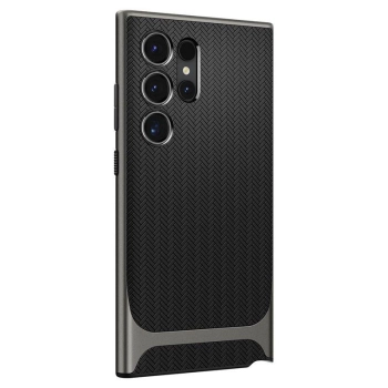 Etui Spigen Neo Hybrid na Samsung Galaxy S24 Ultra - metaliczny szary