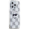 Etui Karl Lagerfeld IML Choupette Head & Monogram na iPhone 15 Pro - przezroczyste