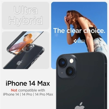 Etui Spigen Ultra Hybrid na iPhone 14 Plus - przezroczyste