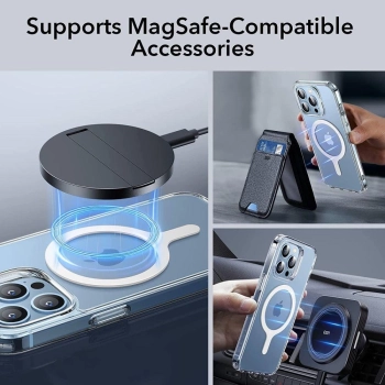 Pierścień MagSafe ESR Halolock uniwersalny - biały 2 szt.
