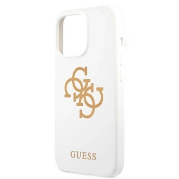 Etui Guess Silicone 4G Logo na iPhone 13 Pro / 13 - białe