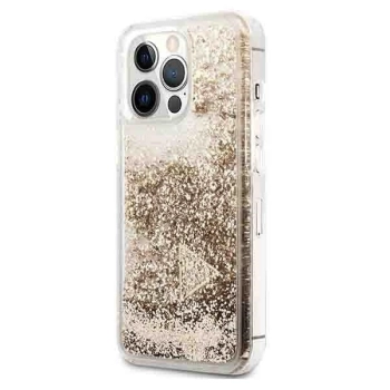 Etui Guess Glitter Charms na iPhone 14 Pro Max - złote