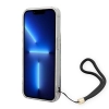 Etui Guess Flower Strap na iPhone 14 Pro Max - niebieskie