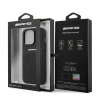 Etui AMG Leather Curved Lines na iPhone 13 Pro Max - czarne