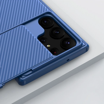Nillkin CamShield S Case etui Samsung Galaxy S23 Ultra pancerny pokrowiec osłona na aparat zielone