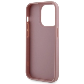Etui Guess Rhinestone Triangle na iPhone 14 Pro - różowe