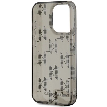 Etui Karl Lagerfeld IML Mono KL Pattern & Cord na iPhone 15 Pro - czarne