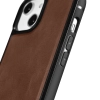 iCarer Leather Oil Wax etui pokryte naturalną skórą do iPhone 14 brązowy (WMI14220717-BN)