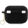 Etui Guess Silicone Charm Heart Collection na AirPods Pro 2 - czarne