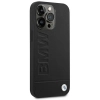 Etui BMW Leather Stamp na iPhone 14 Pro - czarne
