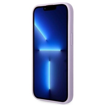 Etui Guess Saffiano Strap na iPhone 14 Plus - fioletowe