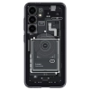 Etui Spigen Ultra Hybrid na Samsung Galaxy S24 - ciemnoszare (wzór Zero One)