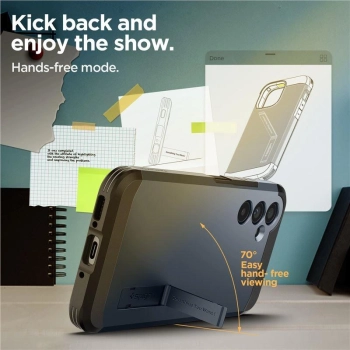 Etui Spigen Tough Armor na Samsung Galaxy A54 5G - czarny metal